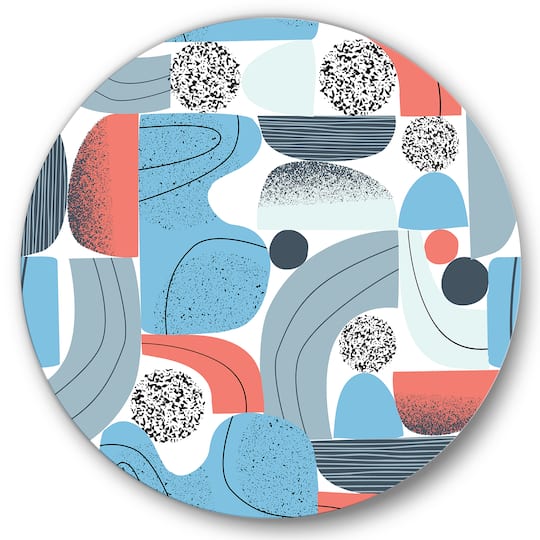 Designart - Retro Shapes With Abstract Suns and Moons II